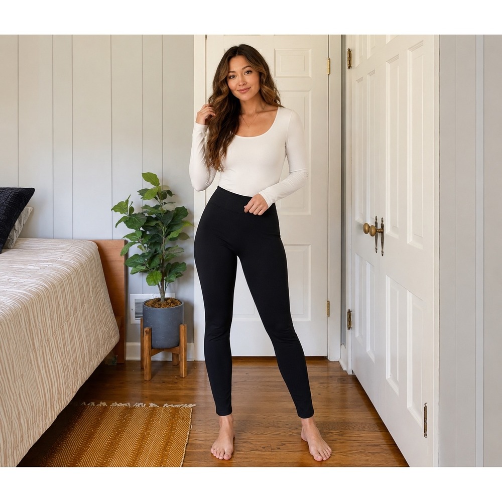 American‎ Giant No BS Black Ponte Pants Office Womens 0 Stretch Trousers
